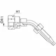 KIERRETTÄVÄ JIC 1.5/16-1 45 SK LETKULIITIN - Hydrauliikkaliittimet - K225401616 - 3
