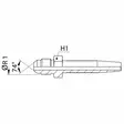 KIERRETTÄVÄ JIC 1.5/6-1 SUORA UK LETKULIITIN - Hydrauliikkaliittimet - K125101616 - 3