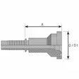 LAIPPALIITIN SAE-3000PSI 44.5MM-1 SUORA - Hydrauliikkaliittimet - P233101616 - 3