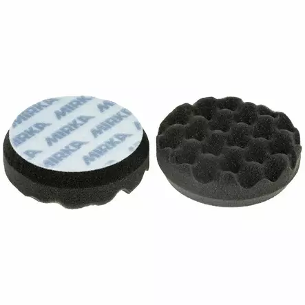 KIILLOTUSTYYNY 85MM POLARSHINE 2KPL MUSTA WAFFLE - Hiontatarvikkeet - MIR1707 - 1