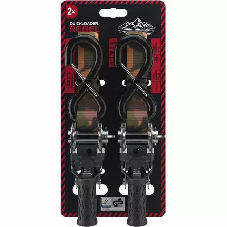 KUORMALIINA QL 800KG 4M X 25MM REBEL 2-PACK - Sidontaliinat - QL82637 - 2