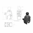 KIINNIKE B TANKO/TASO TOUGH-CLAW PIENI - Ram mounts telineet - RAMB17 - 3