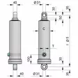 KIPPISYLINTERI 21TN 580-3145MM ALAKIINNITYS - Navat ja akselit - KSN77 - 2