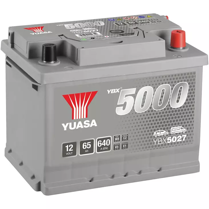 AKKU YUASA 65AH -+ 243X175X190 - 12V akut - YBX5027 - 1