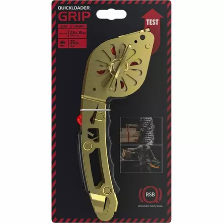 KANTOKAHVA QL GRIP 25KG 2,5MX 25MM - Pikalukkovyöt - QL83238 - 2