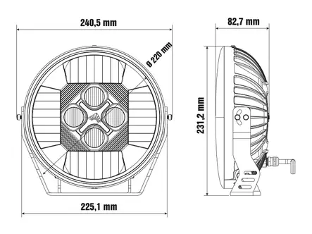 OPTIBEAM NIN9 9" LED KAUKOVALO - Lisävalot - 1605-NS2088 - 2