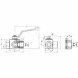 3-TIE KUULAHANA BSP 1/2 500BAR L-PORAUS - Hydrauliikkaventtiilit - 3BK08 - 2