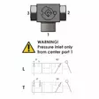 3-TIE KUULAHANA BSP 1/2 500BAR L-PORAUS - Hydrauliikkaventtiilit - 3BK08 - 4