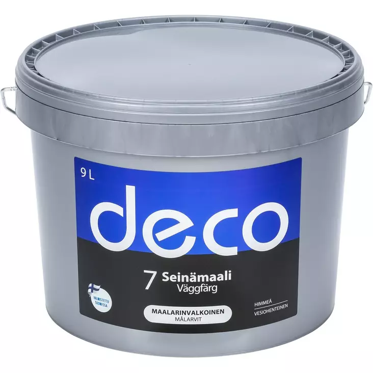 DECO SEINÄMAALI 9L MAALARINVALKOINEN 7 - Maalit - DECO103188 - 1