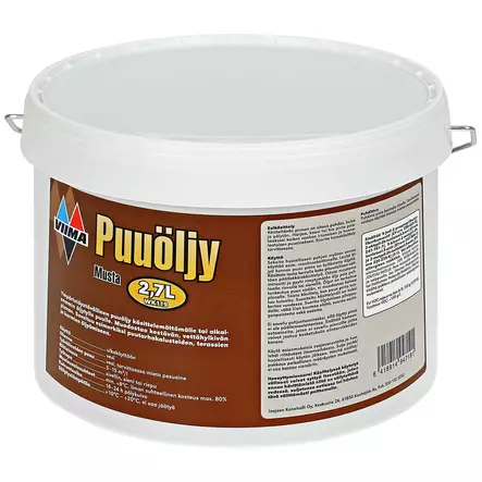 PUUÖLJY 2,7L MUSTA - Maalit - WK119 - 1