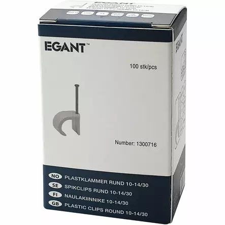 NAULAKIINNIKE 10-14MM VALKOINEN 100KPL - Suojaputket ja kiinnikkeet - AM0017A - 2
