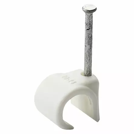 NAULAKIINNIKE 8-12MM VALKOINEN 25KPL - Suojaputket ja kiinnikkeet - AM0010A - 1