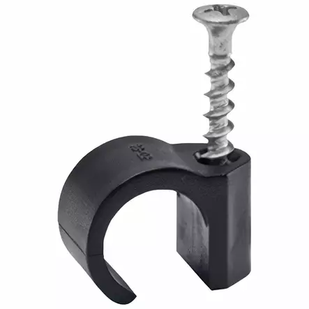 RUUVIKIINNIKE 10-14MM MUSTA 100KPL - Suojaputket ja kiinnikkeet - AM0021A - 1