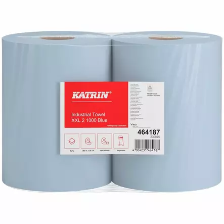 TEOLLISUUSPYYHE XXL 2 RLL SININEN KATRIN - Paperit ja pyyhkeet - KAT100A - 1