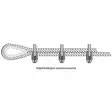 VAIJERILUKKO 11MM KG DIN741 - Hakaset ja lukot - V1625A - 2