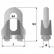 VAIJERILUKKO 11MM KG DIN741 - Hakaset ja lukot - V1625A - 3