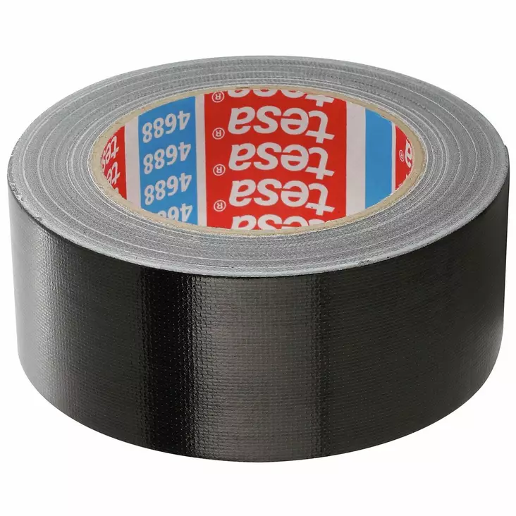 KANGASTEIPPI PE 4688 MUSTA 25M/50MM TESA - Teipit, kelmut ja suojat - TS083A - 1