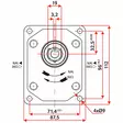 HYDRAULIPUMPPU 25 2-SRJ BSP KIERRELIITÄNTÄ - Hydrauliikkapumput - HP2G25D - 4