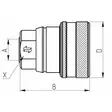 JARRUPIKALIITIN RUNKO 3/8 BSP FASTER - Hydrauliikkaliittimet - VF38GASF - 3