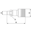 PIKALIITIN RUNKO 1/4" NPTF KIERRETTÄVÄ FASTER - Hydrauliikkaliittimet - PVVM114NPTF - 3