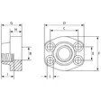 SAE-KIINTOLAIPPA 1 BSP 6000PSI - Hydrauliikkaliittimet - AFS403G - 3