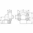 SAE-KIINTOLAIPPA 3/4 BSP 90 6000PSI - Hydrauliikkaliittimet - AFS40290G - 3