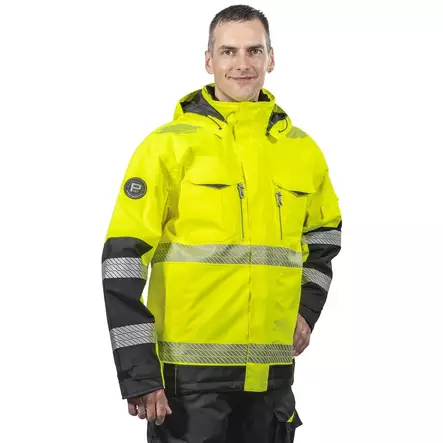 TALVITAKKI ANTON FL.KELT/MUSTA LK2 - Patron Työtakit - PAT524K - 3