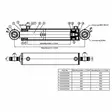 HYDRAULISYLINTERI 40X25X300 - Hydrauliikkasylinterit - HS4025300K - 2