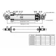 HYDRAULISYLINTERI 40X25X400 - Hydrauliikkasylinterit - HS4025400K - 2