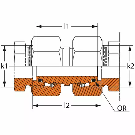 JATKOLIITIN 6MM DKOL SISÄKIERRE ESIASENNETTU - Hydrauliikkaliittimet - DIN77106DKOL - 2
