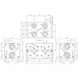 CETOP 3/NK6 3/8 5-PAIKKAINEN POHJALEVY - Hydrauliikkaventtiilit - NG6506FESL - 2