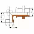 KULMA LÄPIVIENTILIITIN 18MM - Hydrauliikkaliittimet - DIN20118L - 2