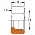 MUTTERI 15MM L M22X1.5 - Hydrauliikkaliittimet - DIN00215L - 3