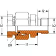 PUTKIPÄÄTE 28MM-1 BSP ULKOKIERRE ESIASENNETTU - Hydrauliikkaliittimet - DIN1252816DKOL - 3