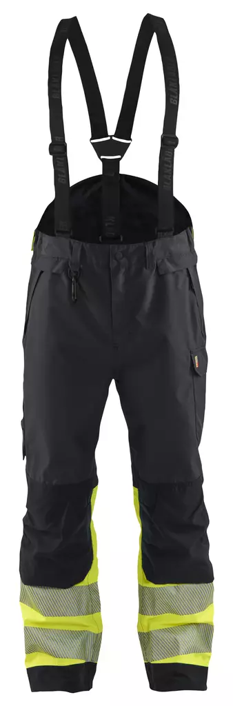 Blåkläder highvis musta/huomio keltainen kuorihousut - Blåkläder Työhousut - 187719779933 - 1