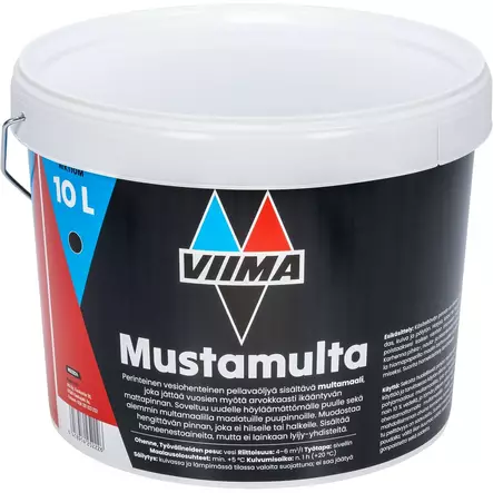 VIIMA KEITTOMAALI 10L MUSTAMULTA - Maalit - WK110M - 1