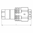 PIKALIITIN PISTOKE 1/2" BSP KIERRETTÄVÄ FASTER - Hydrauliikkaliittimet - VV12GASM - 3