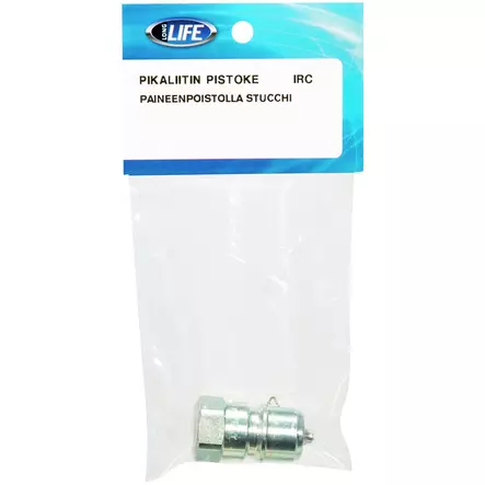PIKALIITIN PISTOKE 3/8 IRC PAINEENPOISTOLLA STUCCH - Hydrauliikkaliittimet - IRC38PCM-IP - 1
