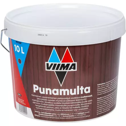 VIIMA KEITTOMAALI 10L PUNAMULTA - Maalit - WK110P - 1