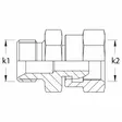 JATKONIPPA BSP 1/4-1/4 SUORA UK-SK IP - Hydrauliikkaliittimet - BSP7050404IP - 4