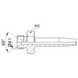 KIERRETTÄVÄ BSP 1/2-3/8 SUORA UK LETKULIITIN - Hydrauliikkaliittimet - K105100806IP - 1