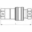 PIKALIITIN KOIRAS 1/2" BSP AGRI FASTER - Hydrauliikkaliittimet - NV12AGRI-IP - 7