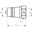 PIKALIITIN KOIRAS 1/2" BSP AGRI FASTER - Hydrauliikkaliittimet - NV12AGRI-IP - 4