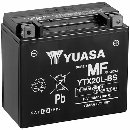 AKKU YUASA MP 18,9AH AGM -+ 175X87X155 - 12V akut - YTX20L-BS - 1