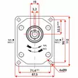 HYDRAULIPUMPPU 8.2 2-SRJ LAIPPALIITÄNTÄ - Hydrauliikkapumput - HP2F08S - 4