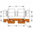 JATKOLIITIN 25MM DKOS SISÄKIERRE ESIASENNETTU - Hydrauliikkaliittimet - DIN77125DKOS - 2