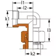 SUUNNATTAVA KULMALIITIN 16MM - Hydrauliikkaliittimet - DIN20316S - 2