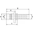 WEO PLUG-IN 16MM-1/2 BSP PISTOKE SUORA LETKULIITIN - Hydrauliikkaliittimet - H147100808S - 3