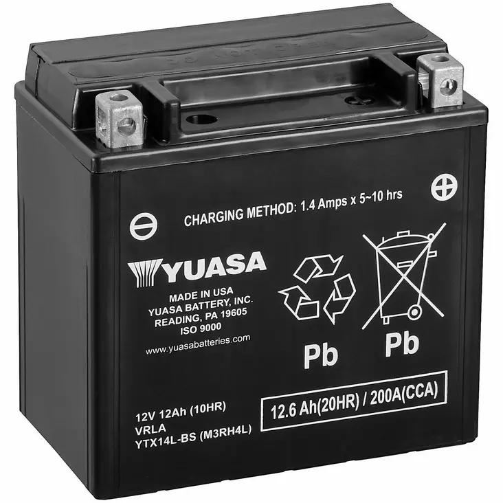 AKKU YUASA MP 12,6AH AGM -+ 150X87X145 - 12V akut - YTX14L-BS - 1