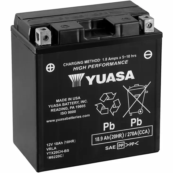 AKKU YUASA MP 18,9AH AGM +- 150X87X161 - 12V akut - YTX20CH-BS - 1
